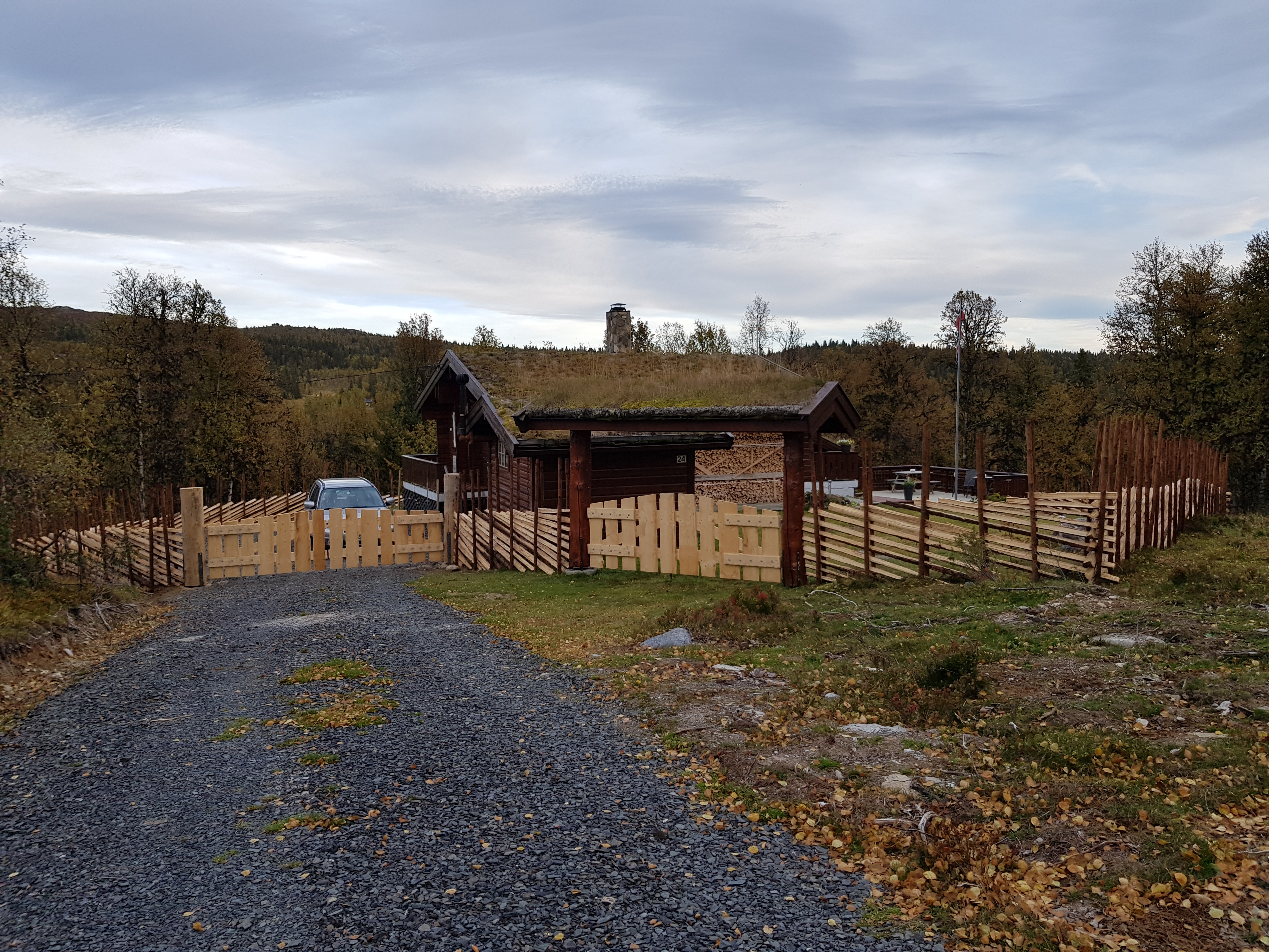 Forholdsvis lette porter med stående villmarkspanel