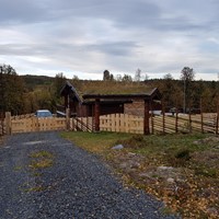 Forholdsvis lette porter med stående villmarkspanel