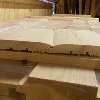 Laftepanel som brukes utvedig og innvendig, tykkelse 21mm.