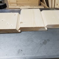 Kraftig utvendig kledning med tykkelse 28mm.