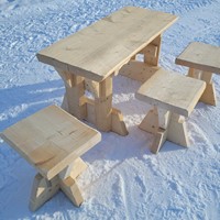 Små mini-bord kan også brukes til benker der det er liten plass.